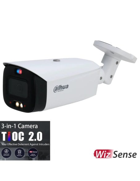 Dahua 5MP TiOC 2.0 Active Deterrence IP Bullet DH-IPC-HFW3549T1P-AS-PV-0280B-S3 Dahua 5MP TiOC 2.0 Active Deterrence IP Bullet DH-IPC-HFW3549T1P-AS-PV-0280B-S3