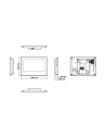 VIP Vision Residential Series Touchscreen IP Intercom Monitor Black - INTIPMONKB