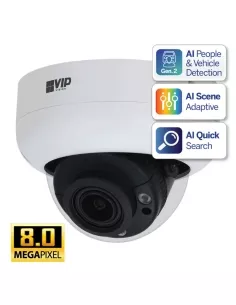VIP Vision Professional AI Series 8.0MP Motorised Vandal VSIPP-8DIRMD-I2 2