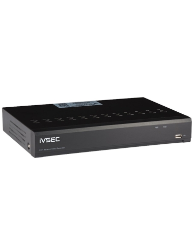 IVSEC 16 Channel IP ePoE 4K Ultra-HD/12MP Network Video Recorder - IVNR316XC