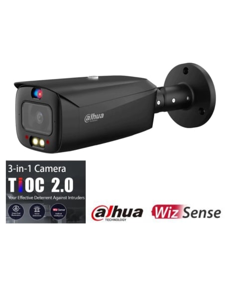 Dahua 5MP TiOC 2.0 Active Deterrence IP Bullet DH-IPC-HFW3549T1P-AS-PV-S3-BLK