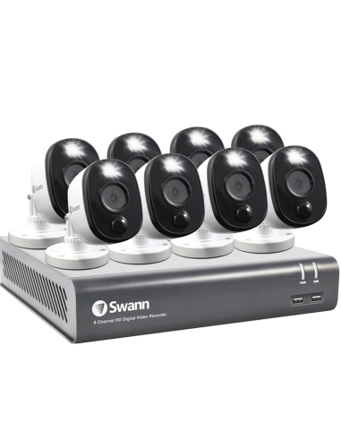 Swann 2MP SWDVK-845808WL 1TB 8CH 8x 1080p True Detect Spot Light Cams (8x8)