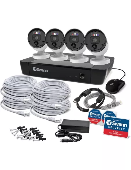 Swann 12MP 8CH Pro Enforcer 2TB 4x1200BE Bullet SWNVK-890004