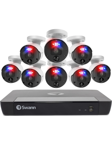 Swann 8MP 16Ch 2TB 4K Ultra HD Pro Enforcer™ 8 Bullet Camera NVR Security System - SONVK-1689808-AU