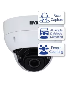 VIP Vision Ultimate AI Series 8.0MP Motorised Vandal Dome - VSIPU-8DIRM-I2 2