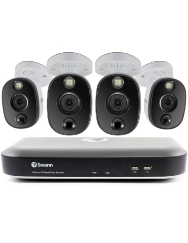 Swann 855804WL CCTV Security Package 4x 4KWL Plastic Cameras Free Delivery Sydney Melbourne Brisbane Security camera