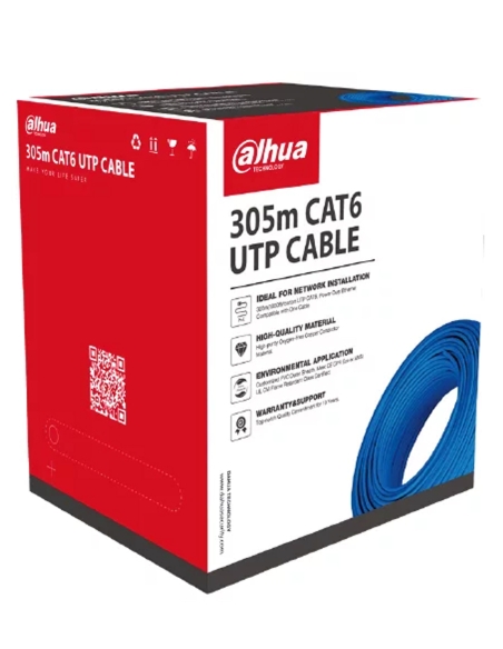 Dahua UTP CAT6 Cable 305M Blue Colour - DH-PFM920I-6UN-C (Blue)