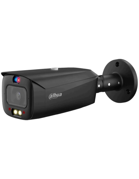 Dahua 6MP Black TiOC Active Deterrence 2.0 IP Fixed 2.8mm Bullet SMD4 Two-Way Audio WDR - DH-IPC-HFW3649T1-AS-PV-ANZ-BLK
