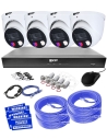VIP Vision 8MP 8600 Series 8Ch AI IP NVR 2TB 4x ID4 SMD+ Dome Cameras (8x4) - NKPRO-88604D