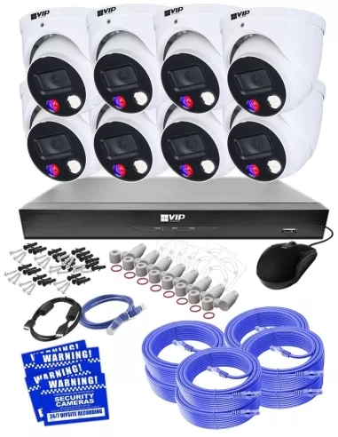 VIP Vision 8MP 8600 Series 8Ch AI IP NVR 2TB 8x NKPRO-88608D