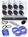 Reliable Surveillance Solution: VIP Vision 8Ch AI IP NVR with 8x SMD+ Dome Cameras
