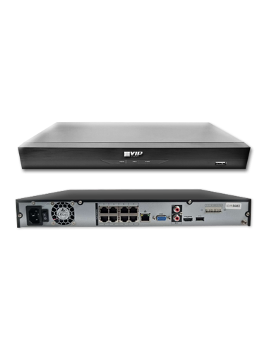 VIP Vision 8MP 8100 Series 8Ch AI IP NVR 2TB NKPRO-88106B2D