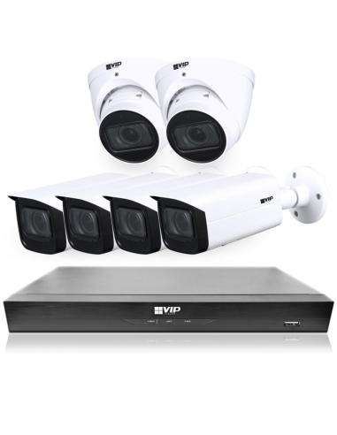 VIP Vision 8MP V8400 Series 8Ch IP NVR 2TB HDD 6x Pro AI Varifocal Dome & Bullet Cameras (8x6) - NKPRO-88404B2D |  Surveillance