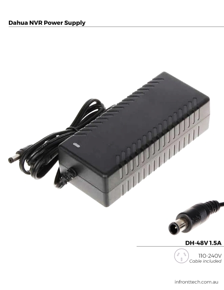 Dahua NVR Power Supply 48v 1.5Amp for the NVR4104HS-P-4KS2