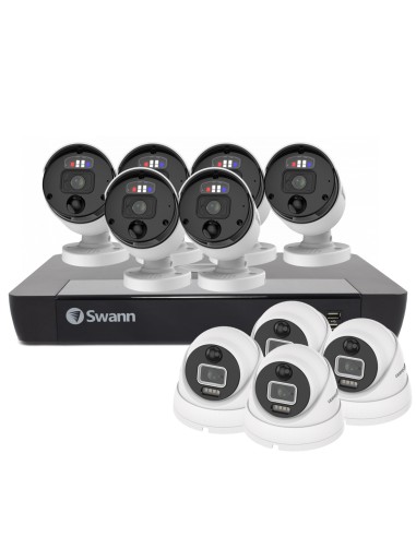 Swann 12MP 16CH Pro Enforcer 4TB 6x Bullet & 4x Dome Cameras - SWNVK-1690006B4D