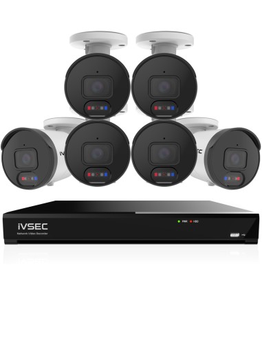 IVSEC 8MP 4K AI 2TB 8CH 6x850B Bullet Cameras UHD NVR CCTV Security System (8x6)