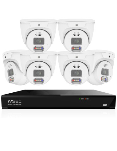 IVSEC 8MP 4K AI 2TB 8CH 6x850D Dome Cameras UHD NVR CCTV Security System (8x6)