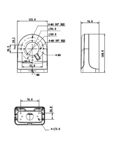 Right Angle Wall Mount Camera Bracket 2