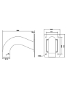 PTZ Right Angle Wall Mount Camera Bracket