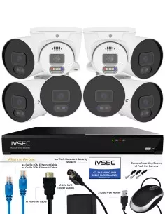 IVSEC PRO 8MP 4K PRO-AI 2TB 8CH 6x880B + 2x880D Cam 25fps IVK8P-8806B2D 2