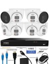 IVSEC PRO 8MP 4K PRO-AI 2TB 8CH 6x880D + 2x880B Cam 25fps Sony Starvis NVR CCTV Security Kit (8x8)