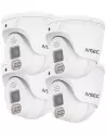 IVSEC PRO 880D 8MP 4K 106° 25fps AI PoE ONVIF Sony Sensor Dome Security Camera (4-PACK)