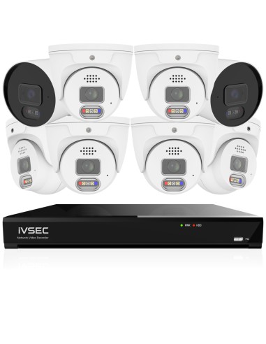 IVSEC PRO 8MP 4K PRO-AI 2TB 8CH 6x880D + 2x880B IVK8P-8806D2B