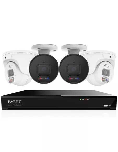 IVSEC 8MP 4K AI 2TB 8CH 2x850B + 2x850D Cameras IVK8L-8502B2D