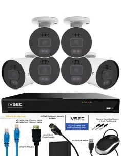IVSEC PRO 8MP 4K PRO-AI 2TB 8CH 6x880B Cam 25fps Sony IVK8P-8806B 2