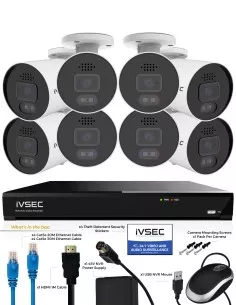 IVSEC PRO 8MP 4K PRO-AI 2TB 8CH 8x880B Cam 25fps Sony IVK8P-8808B 2
