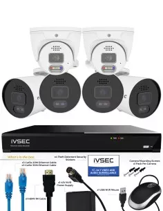 IVSEC PRO 8MP 4K PRO-AI 2TB 8CH 4x880B + 2x880D Cam 25fps IVK8P-8804B2D 2