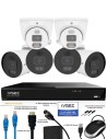 IVSEC PRO 8MP 4K PRO-AI 2TB 8CH 4x880B + 2x880D Cam 25fps Sony Starvis NVR CCTV Security Kit (8x6)