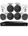 IVSEC 8MP 4K AI 4TB 16CH 6x850B + 2x850D Cameras UHD NVR CCTV Security System (16x8)