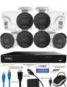 IVSEC 8MP 4K AI 4TB 16CH 6x850B + 2x850D Cameras UHD NVR CCTV Security System (16x8)