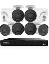 IVSEC 8MP 4K AI 4TB 16CH 6x850B + 2x850D Cameras UHD NVR CCTV Security System (16x8)