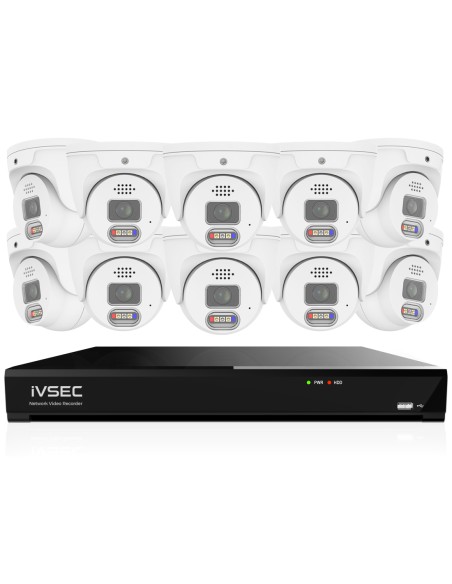 IVSEC 8MP 4K AI 4TB 16CH 10x850D Dome Cameras UHD IVK16L-85010D IVSEC 8MP 4K AI 4TB 16CH 10x850D Dome Cameras UHD IVK16L-85010D