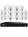 IVSEC 8MP 4K AI 4TB 16CH 16x850D Dome Cameras UHD NVR CCTV Security System (16x16)