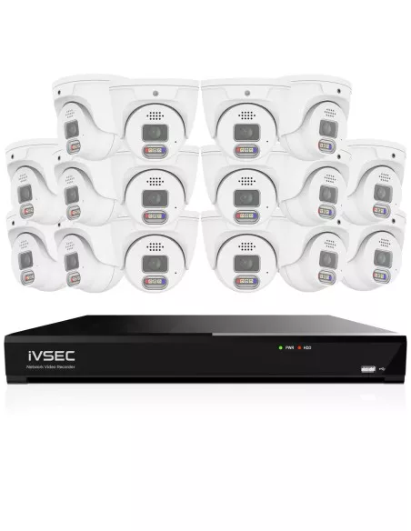 IVSEC PRO 16CH 8MP 4K AI 4TB 16x880D Cam 25fps IVK16P-88016D