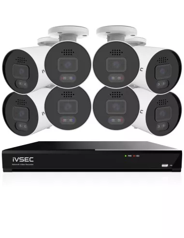IVSEC PRO 16CH 8MP 4K AI 4TB 8x880B Cam 25fps IVK16P-8808B