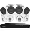 IVSEC PRO 16CH 8MP 4K AI 4TB 4x880B + 4x880D Cam 25fps Sony Starvis NVR CCTV Security Kit (16x8)