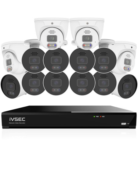 IVSEC PRO 16CH 8MP 4K AI 4TB 10x880B + 4x880D Cam IVK16P-88010B4D IVSEC PRO 16CH 8MP 4K AI 4TB 10x880B + 4x880D Cam IVK16P-88010B4D