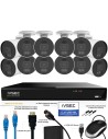 IVSEC PRO 16CH 8MP 4K AI 4TB 12x880B Cam 25fps Sony Starvis NVR CCTV Security Kit (16x12)