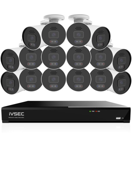 IVSEC PRO 16CH 8MP 4K AI 4TB 16x880B Cam 25fps IVK16P-88016B