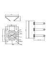 Triple Clamp Pole Mount Camera Bracket