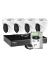 IVSEC KIT 4 X NC340XA 12MP IP CAM + NR3082X-2TB PoE NVR 4K, ADV IVS