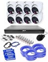 VIP Vision 8MP 8600 Series 16Ch AI IP NVR 4TB HDD Colour Night Vision 8x SMD+ Dome Cameras (8x8) - NKPRO-168608D