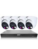 VIP Vision 8MP 8600 Series 8Ch AI IP NVR 2TB 4x ID4 SMD+ Dome Cameras (8x4) - NKPRO-88604D