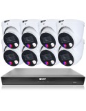 VIP Vision 8MP 8600 Series 8Ch AI IP NVR 2TB 8x SMD+ Dome Cameras (8x8) - NKPRO-88608D