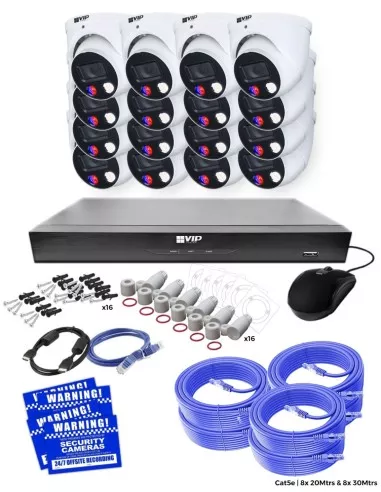 VIP Vision 8MP 8600 Series 16Ch AI IP NVR 4TB 16x NKPRO-1686016D