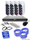 VIP Vision 8MP 8600 Series 16Ch AI IP NVR 4TB 16x SMD+ Dome Cameras (16x16) - NKPRO-1686016D